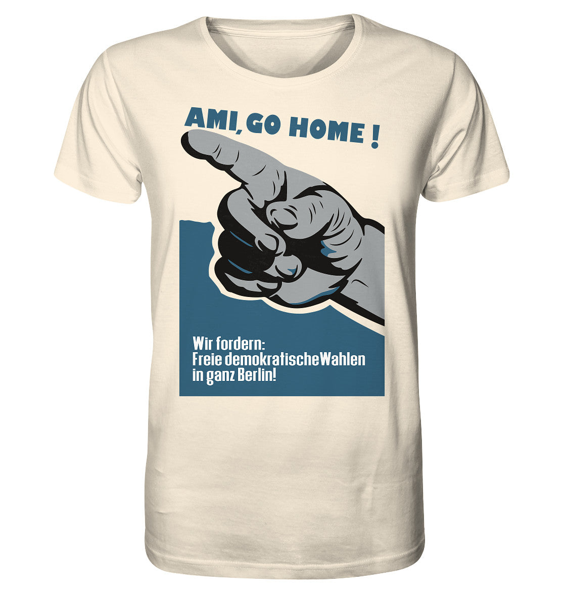 ORGANIC BIO SHIRT UNISEX • AMI GO HOME! ORIGINALPLAKAT 1950