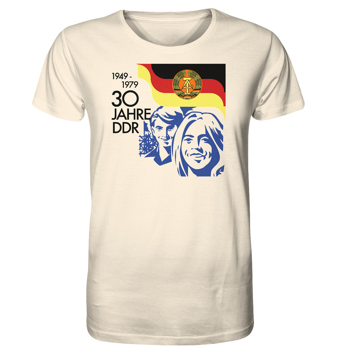 ORGANIC BIO SHIRT UNISEX • 30 JAHRE DDR - BRIEFMARKE