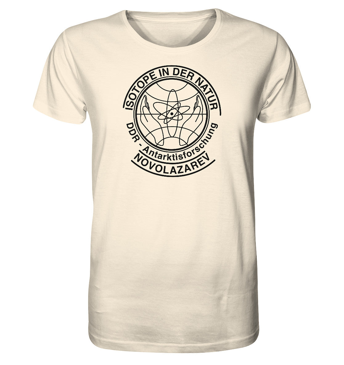 ORGANIC BIO SHIRT UNISEX • ISOTOPE IN DER NATUR, DDR-ANTARKTISFORSCHUNG