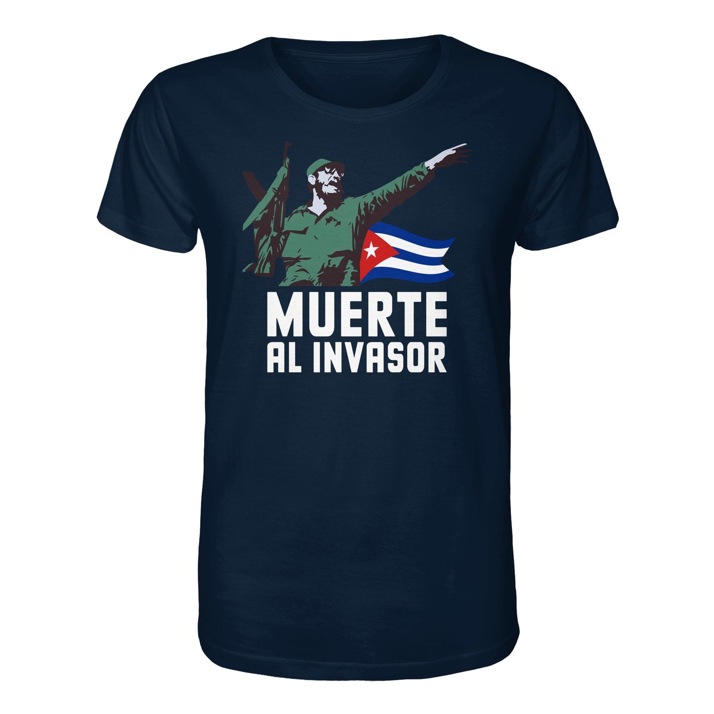 DDR Ostalgie Bio-Shirt Unisex • KUBA - MUERTE AL INVASOR