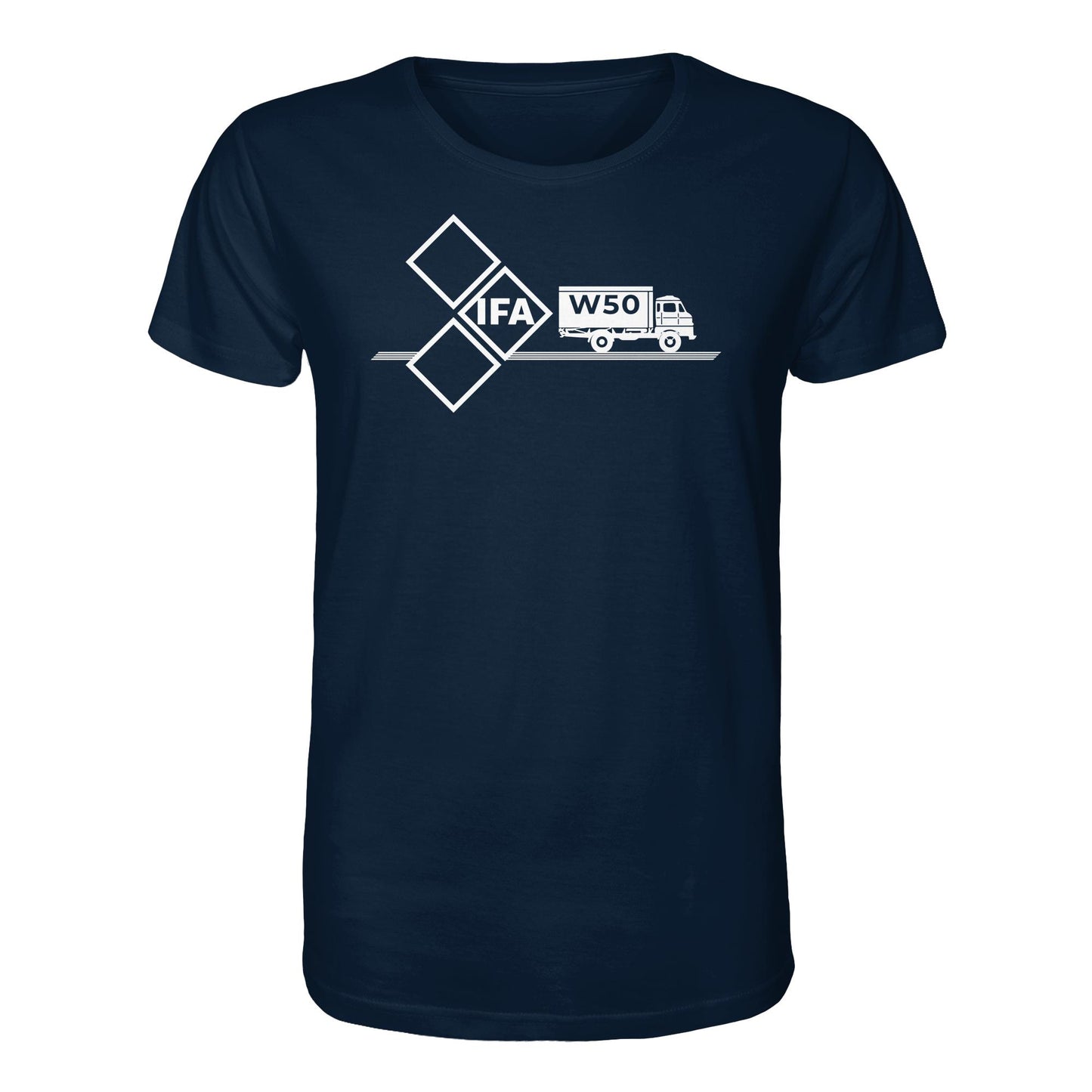 DDR Ostalgie Bio-Shirt Unisex • IFA W50 (ORIGINAL SCHILD)
