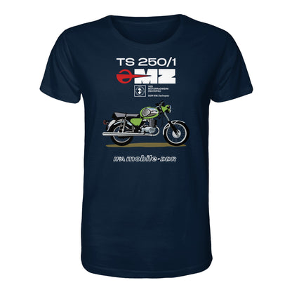ORGANIC BIO SHIRT UNISEX • MZ TS 250 GRÜN (ORIGINAL DDR-PLAKAT)