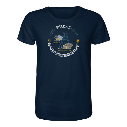 DDR Ostalgie Bio-Shirt Unisex • WISMUT - GLÜCK AUF