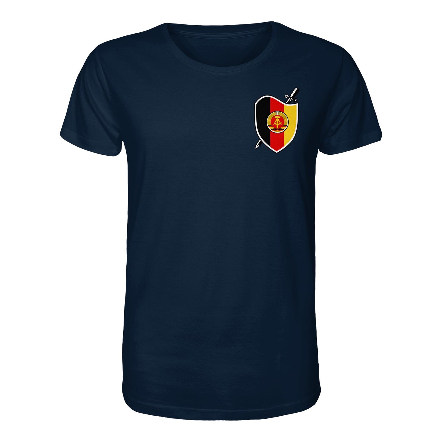 DDR Ostalgie Bio-Shirt Unisex • SIGNÉ STAATSSICHERHEIT (BRUST)