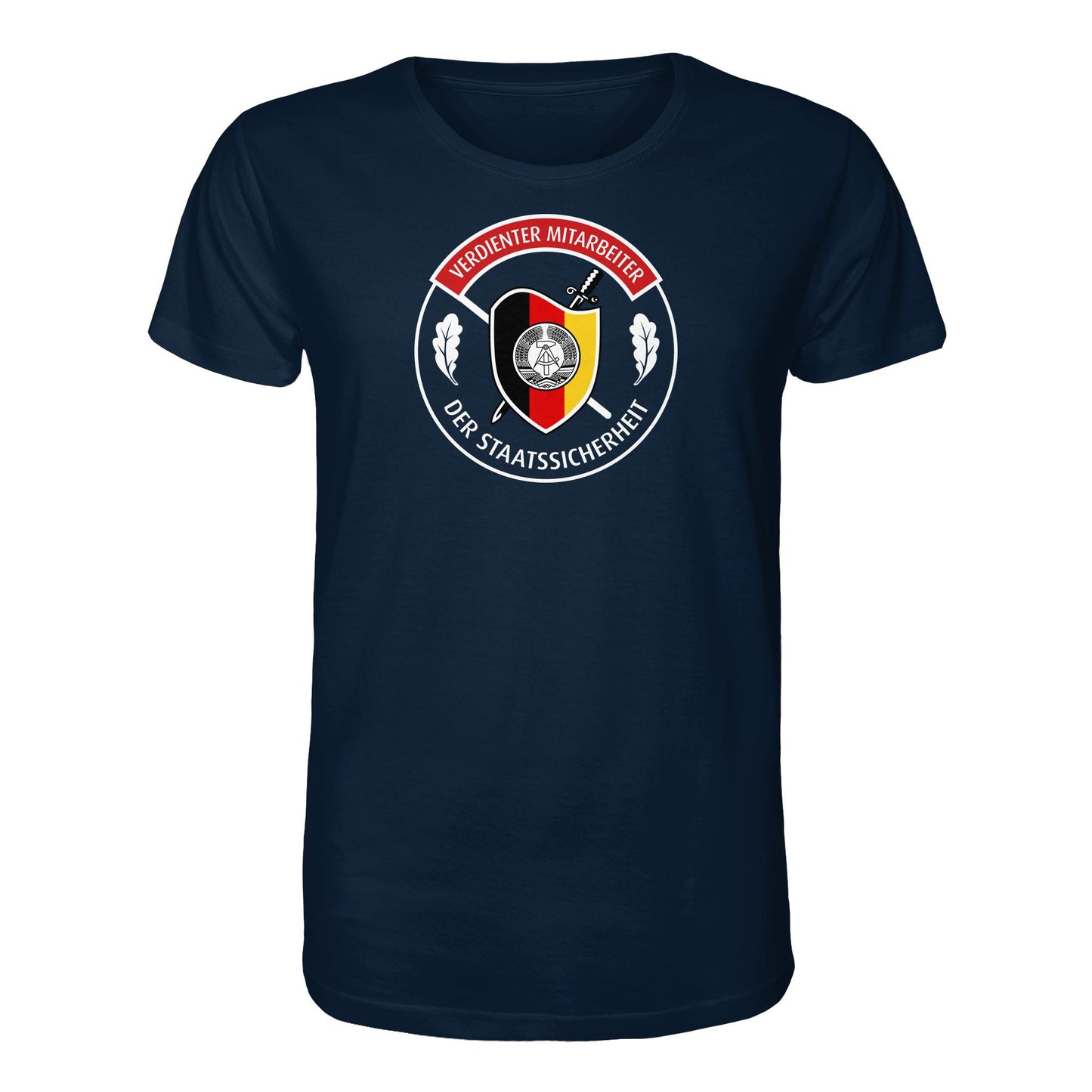 DDR Ostalgie Bio-Shirt Unisex • VERDIENTER MITARBEITER DER STAATSSICHERHEIT (ORIGINAL ORDEN)