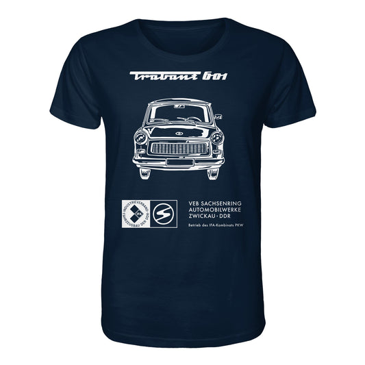 DDR Ostalgie Bio-Shirt Unisex • TRABANT 601 (ORIGINAL TITEL BETRIEBSANLEITUNG)
