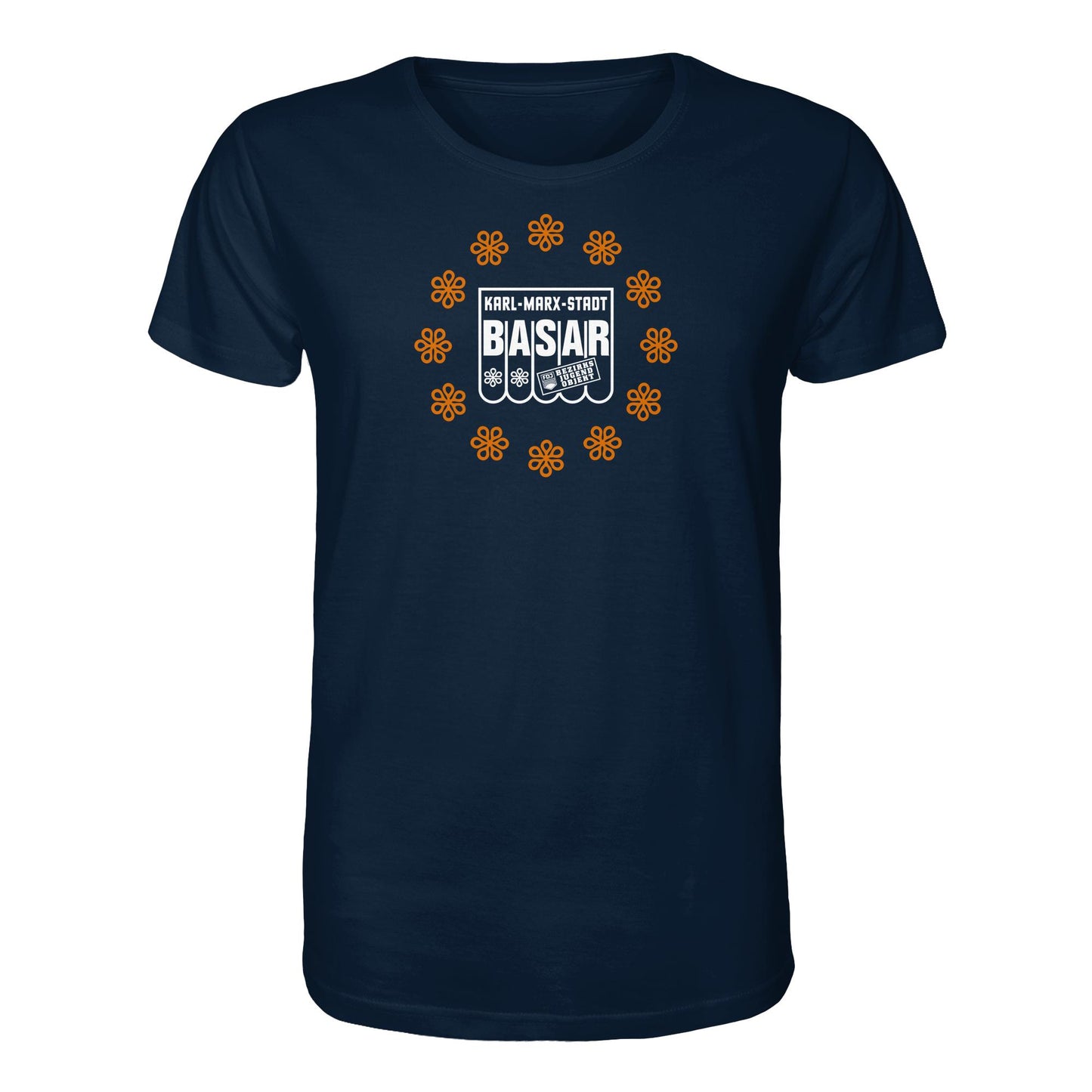 DDR Ostalgie Bio-Shirt Unisex • BASAR KARL MARX STADT - FDJ JUGENDOBJEKT