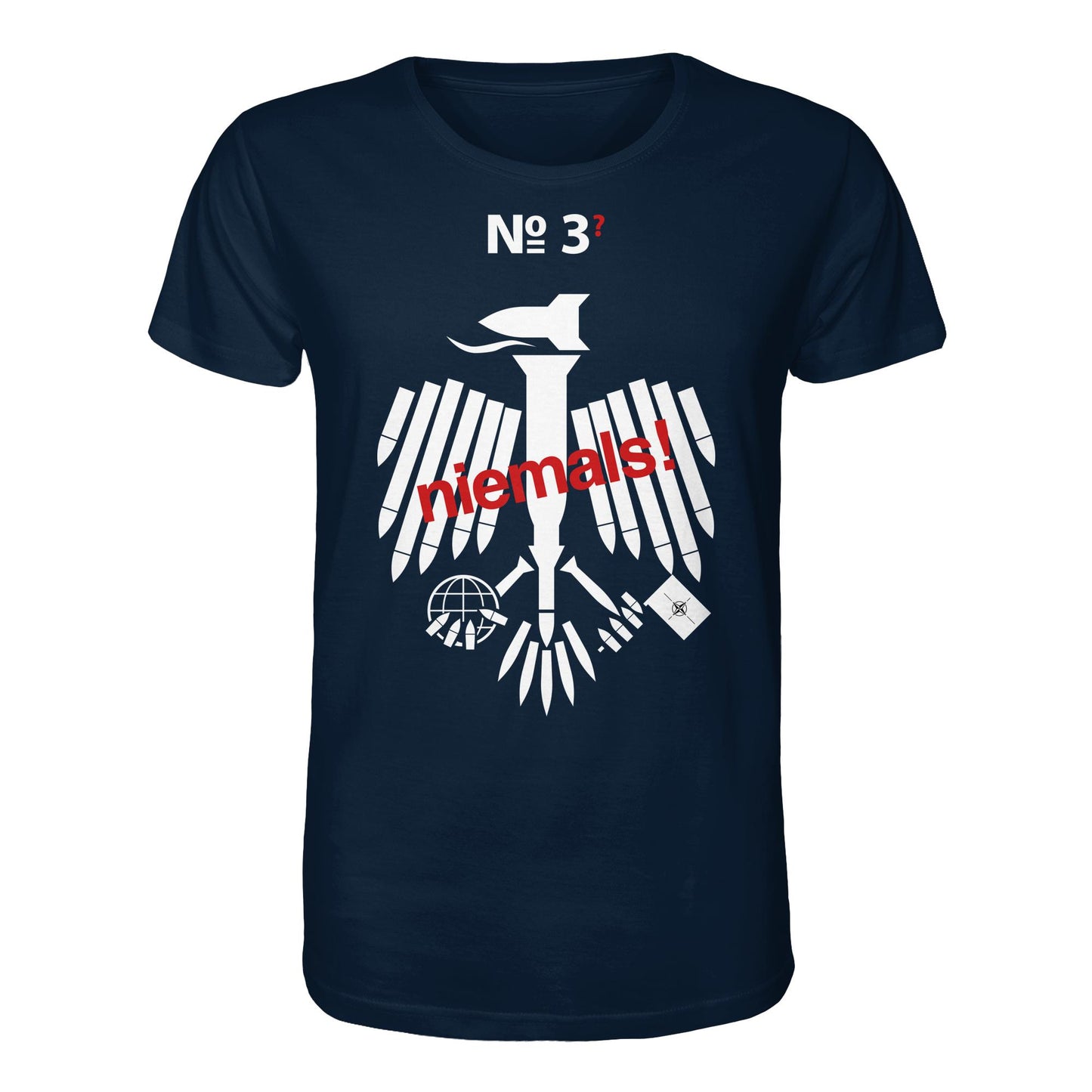 DDR Ostalgie Bio-Shirt Unisex • 3. WELTKRIEG NIEMALS! ANTI-NATO (ORIGINAL POSTER)
