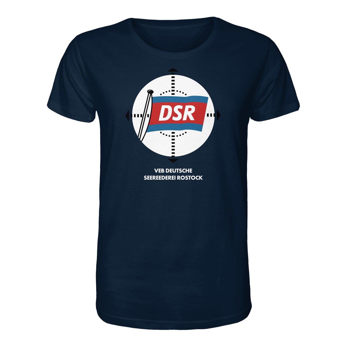 DDR Ostalgie Bio-Shirt Unisex • DSR - VEB DEUTSCHE SEEREEDEREI ROSTOCK