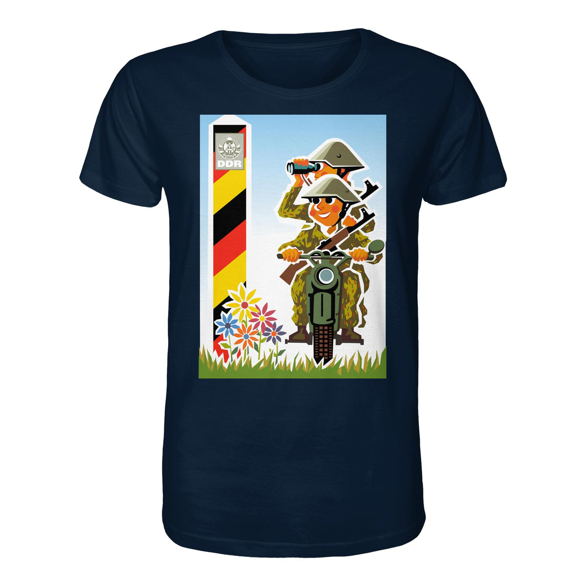 DDR Ostalgie Bio-Shirt Unisex • NVA-GRENZTRUPPEN (ORIGINAL-PLAKAT)