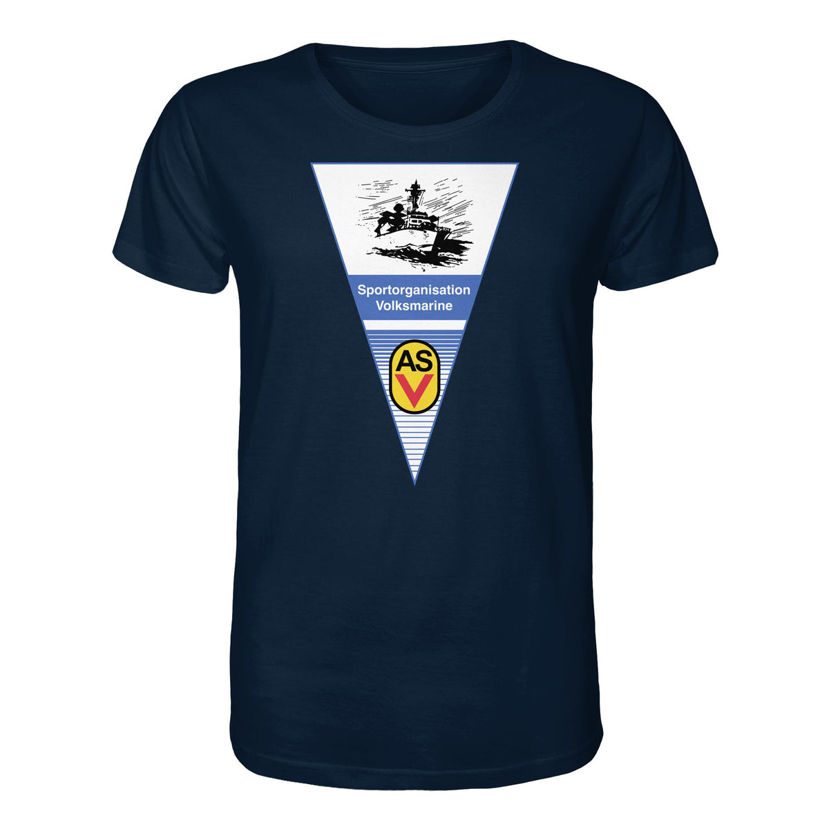 DDR Ostalgie Bio-Shirt Unisex •  ASV SPORTORGANISATION VOLKSMARINE