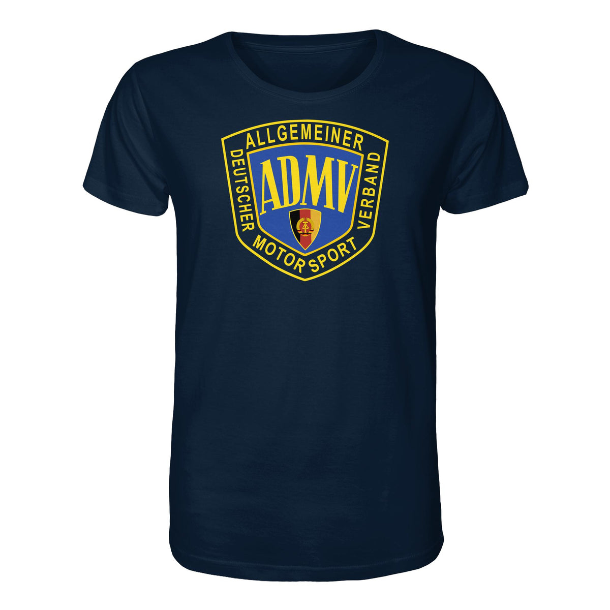 DDR Ostalgie Bio-Shirt Unisex • ADMV MOTORSPORTVERBAND DER DDR