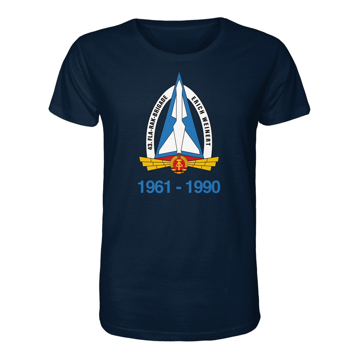 DDR Ostalgie Bio-Shirt Unisex • 43. FLA-RAK-BRIGADE ERICH WEINERT