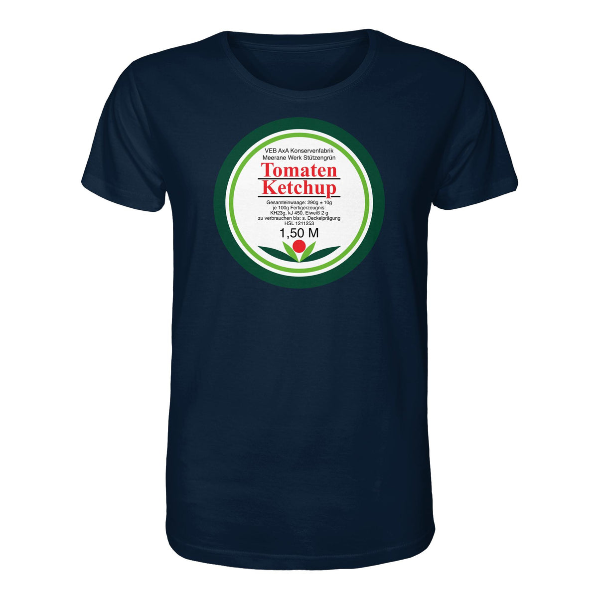 DDR Ostalgie Bio-Shirt Unisex • VEB AXA KONSERVEN MEERANE - TOMATEN-KETCHUP