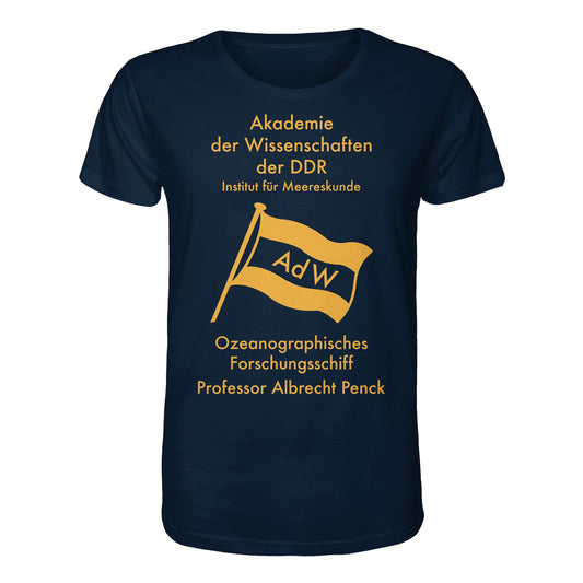 DDR Ostalgie Bio-Shirt Unisex • OZEONOGRAPHISCHES FORSCHUNGSSCHIFF ALBRECHT PENCK