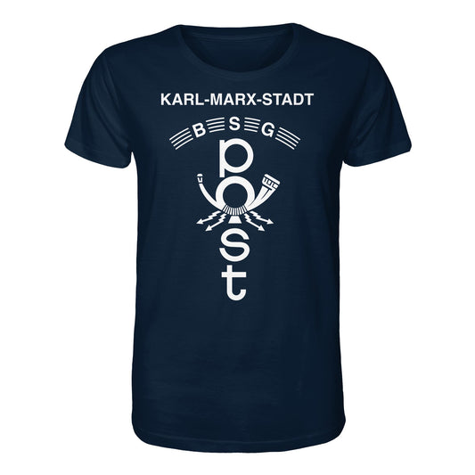 DDR Ostalgie Bio-Shirt Unisex • BSG POST KARL-MARX-STADT (ORIGINAL WIMPEL)