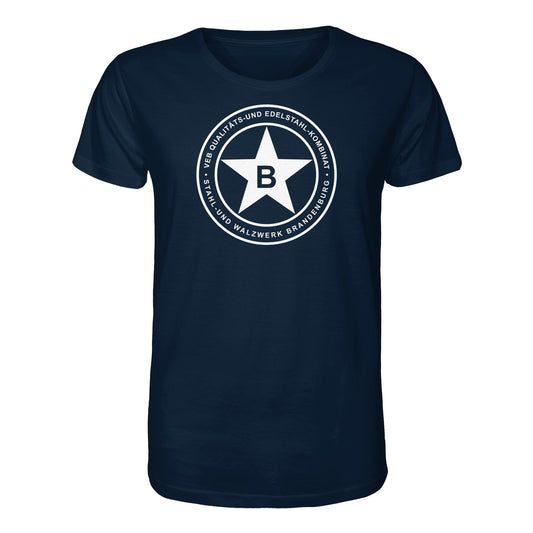DDR Ostalgie Bio-Shirt Unisex • VEB QUALITÄTS- UND EDELSTAHL-KOMBINAT BRANDENBURG