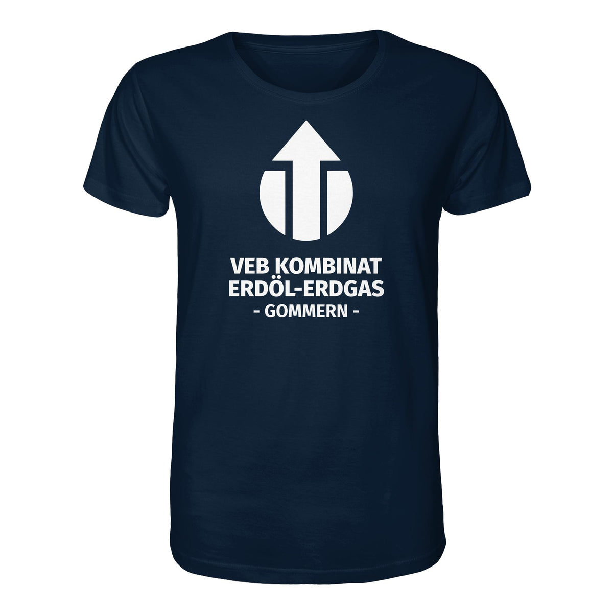 DDR Ostalgie Bio-Shirt Unisex • VEB KOMBINAT ERDÖL-ERDGAS GOMMERN