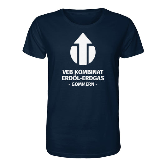 DDR Ostalgie Bio-Shirt Unisex • VEB KOMBINAT ERDÖL-ERDGAS GOMMERN