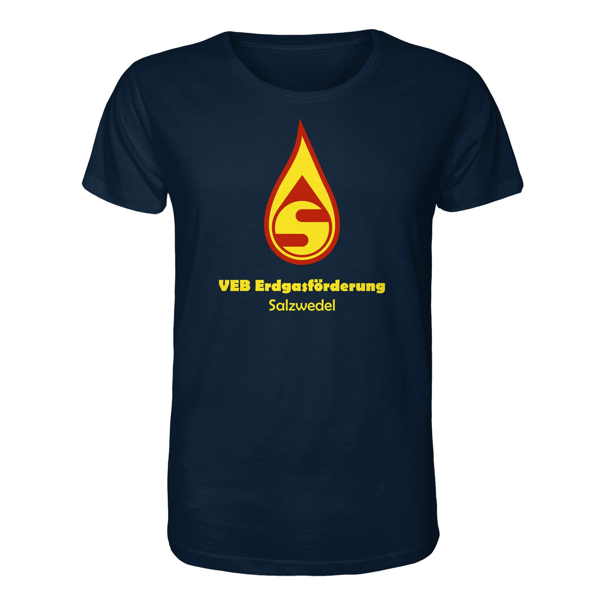 DDR Ostalgie Bio-Shirt Unisex • VEB ERDGASFÖRDERUNG SALZWEDEL