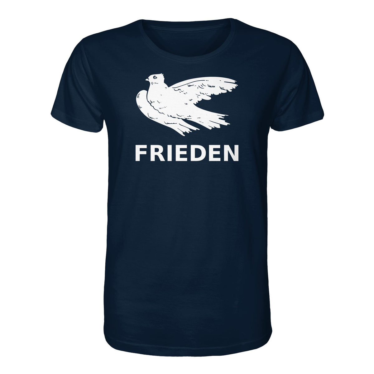 DDR Ostalgie Bio-Shirt Unisex • FRIEDEN (MOTIV ORIGINAL ANSTECKPIN)