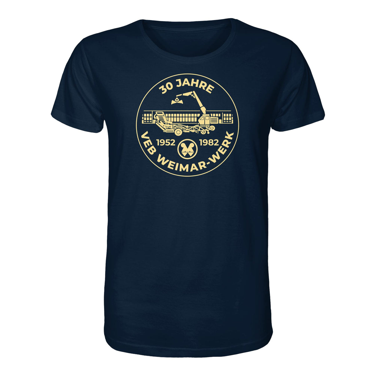 DDR Ostalgie Bio-Shirt Unisex • 30 JAHRE VEB WEIMAR-WERK