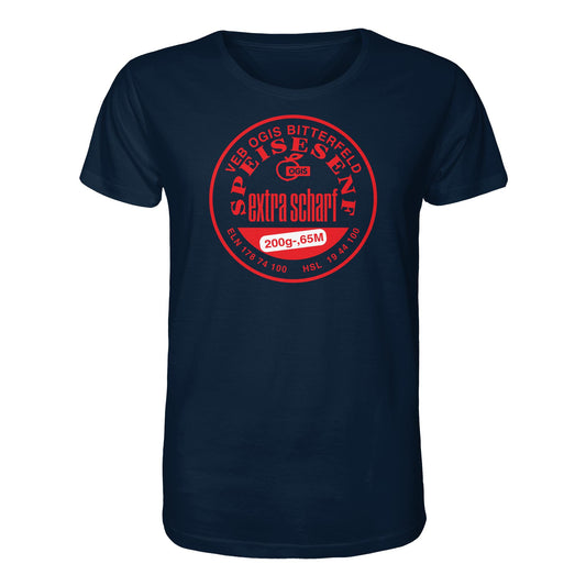 DDR Ostalgie Bio-Shirt Unisex • VEB OGIS BITTERFELD - SPEISESENF EXTRASCHARF