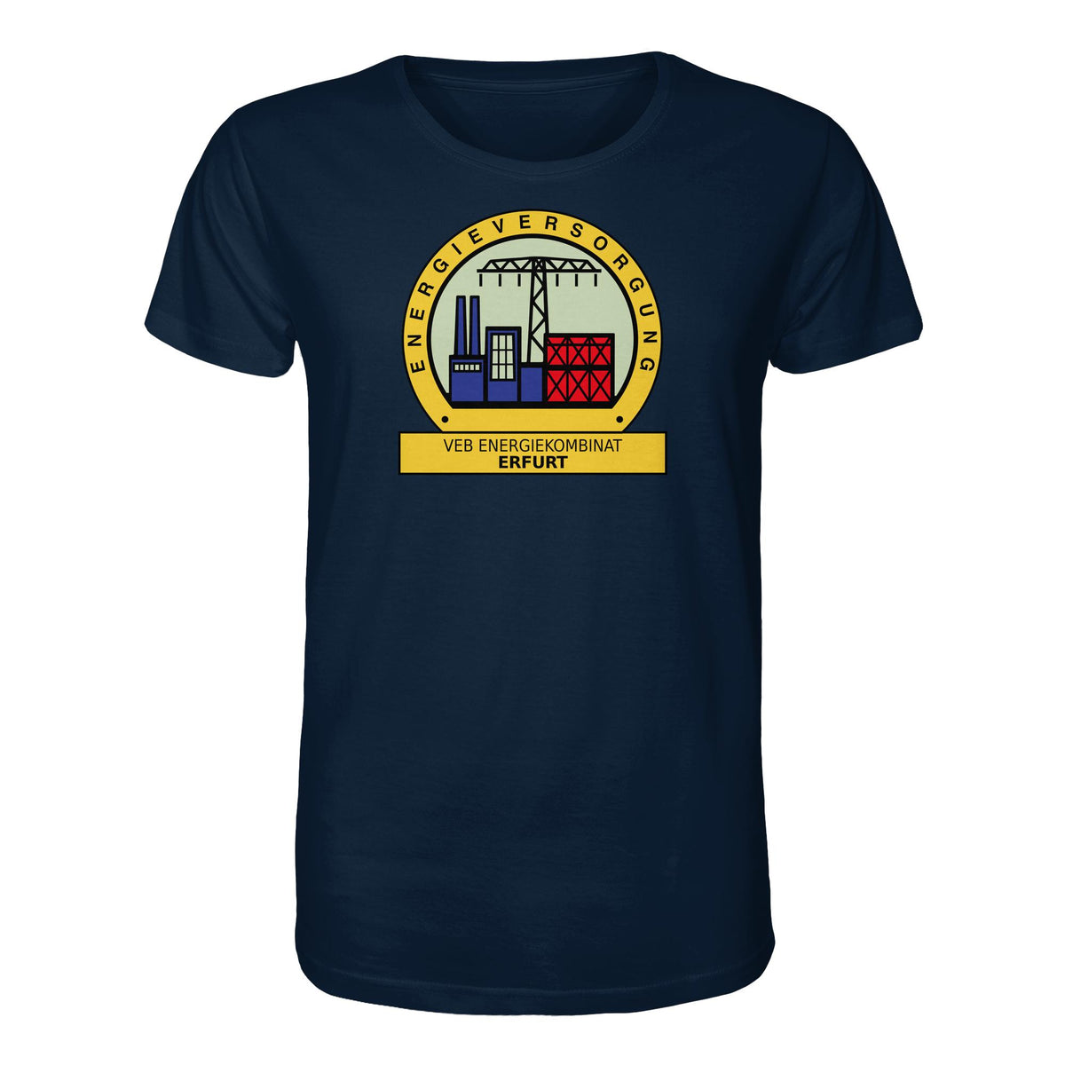 DDR Ostalgie Bio-Shirt Unisex • VEB ENERGIEKOMBINAT ERFURT