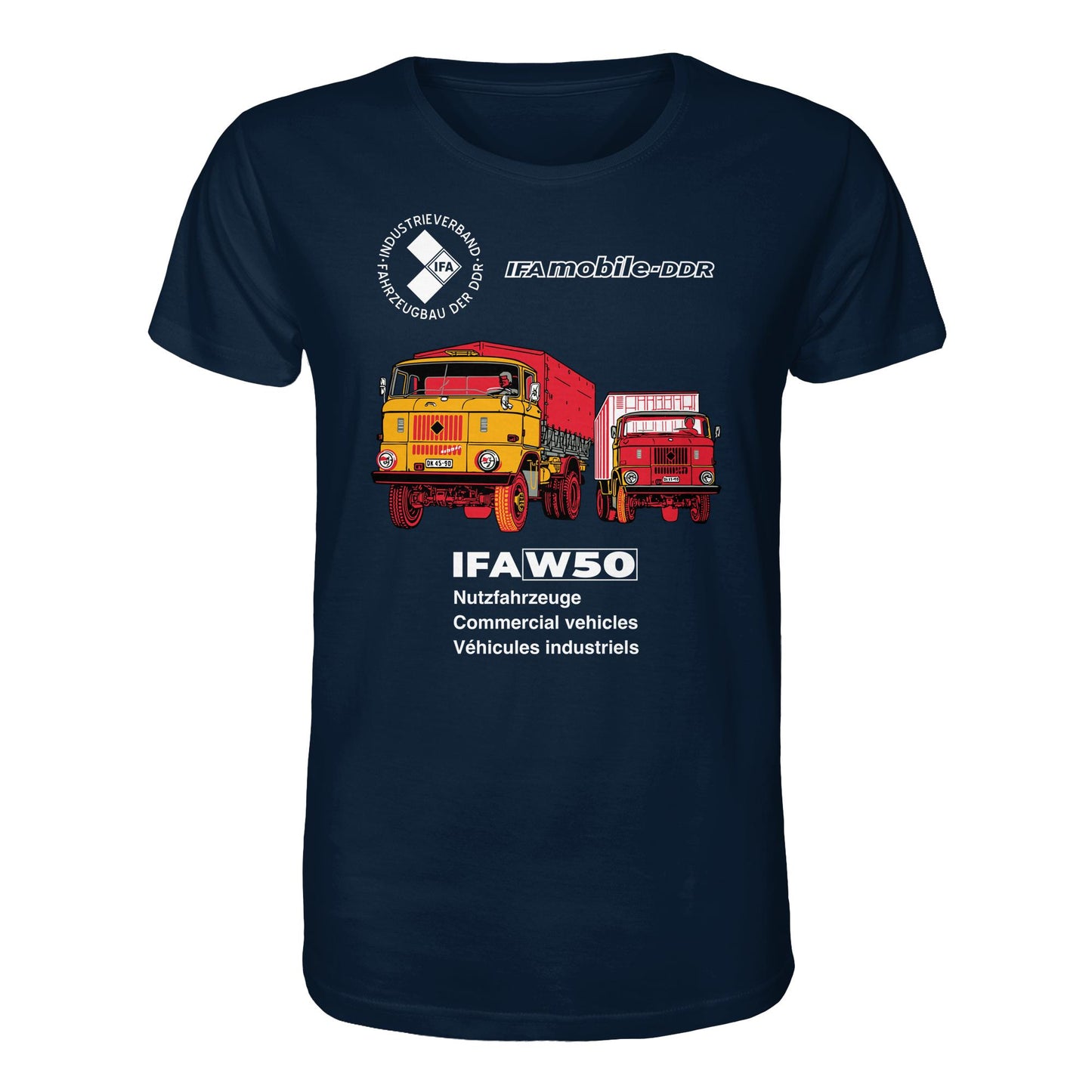 DDR Ostalgie Bio-Shirt Unisex • IFA W50 (ORIGINAL POSTER)