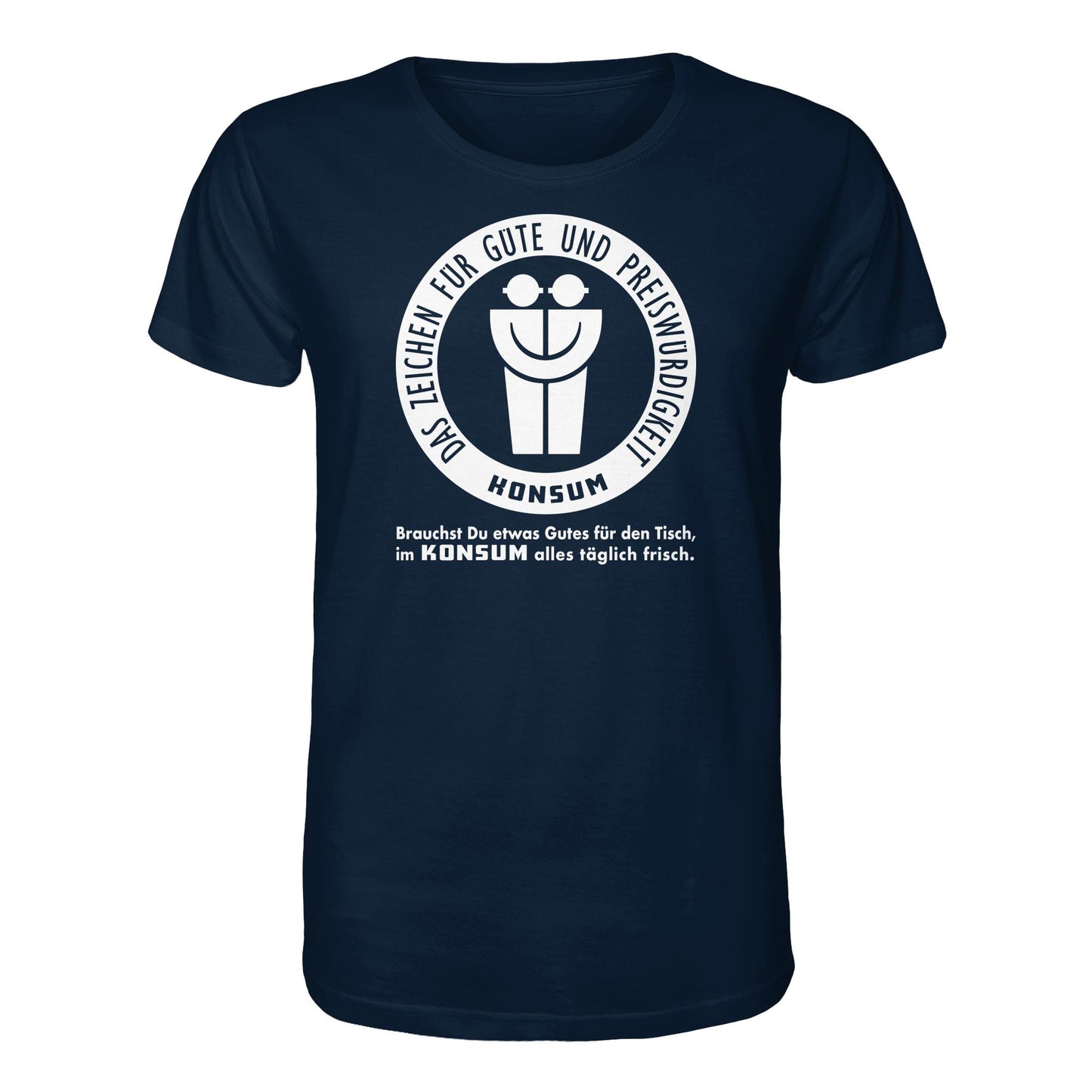 DDR Ostalgie Bio-Shirt Unisex • KONSUM - DAS ZEICHEN FÜR GÜTE UND PREISWÜRDIGKEIT