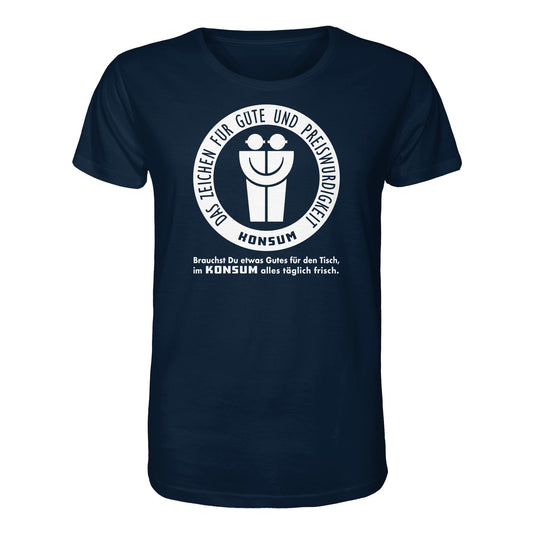 DDR Ostalgie Bio-Shirt Unisex • KONSUM - DAS ZEICHEN FÜR GÜTE UND PREISWÜRDIGKEIT