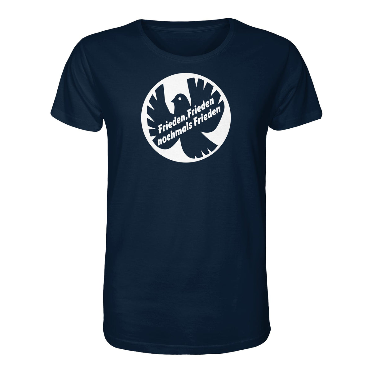 DDR Ostalgie Bio-Shirt Unisex • FRIEDEN, FRIEDEN NOCHMALS FRIEDEN (ORIGINAL BANNER)