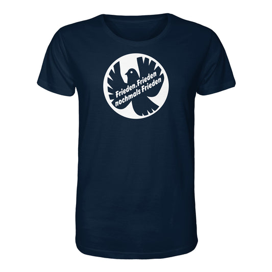 DDR Ostalgie Bio-Shirt Unisex • FRIEDEN, FRIEDEN NOCHMALS FRIEDEN (ORIGINAL BANNER)