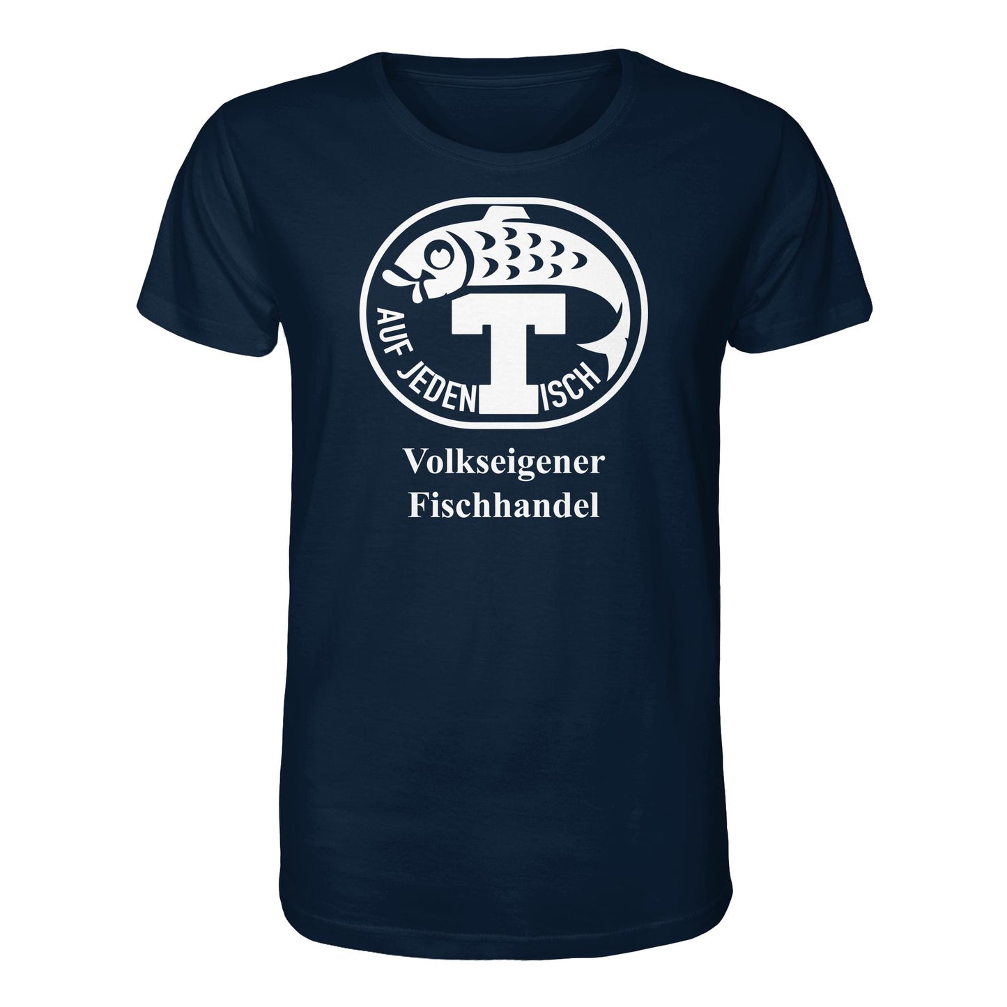 DDR Ostalgie Bio-Shirt Unisex • VEB VOLKSEIGENER FISCHHANDEL