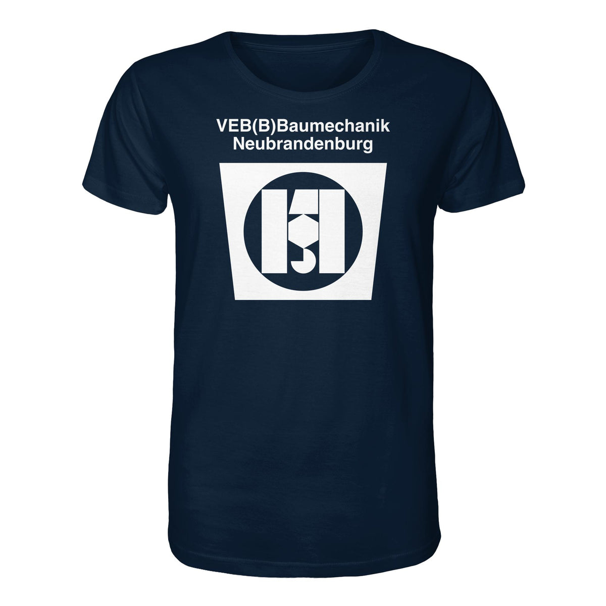 DDR Ostalgie Bio-Shirt Unisex • VEB BAUMECHANIK NEUBRANDENBURG
