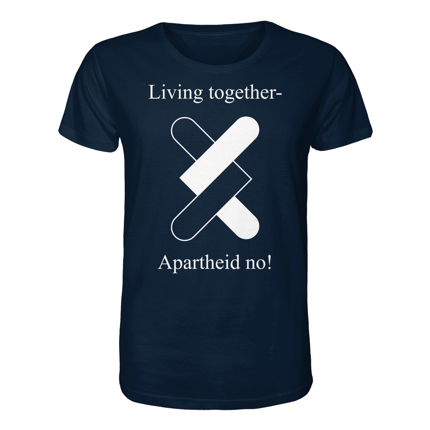 DDR Ostalgie Bio-Shirt Unisex • APARTHEID NO! (ORIGINAL POSTER)