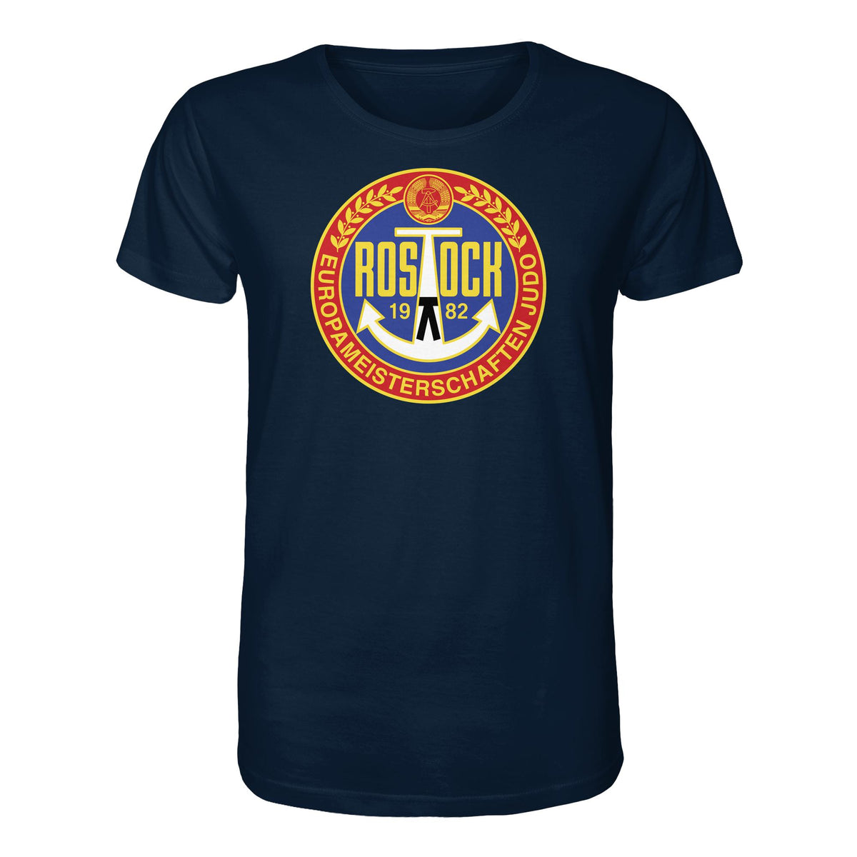 DDR Ostalgie Bio-Shirt Unisex • EUROPAMEISTERSCHAFTEN IM JUDO - ROSTOCK 1982