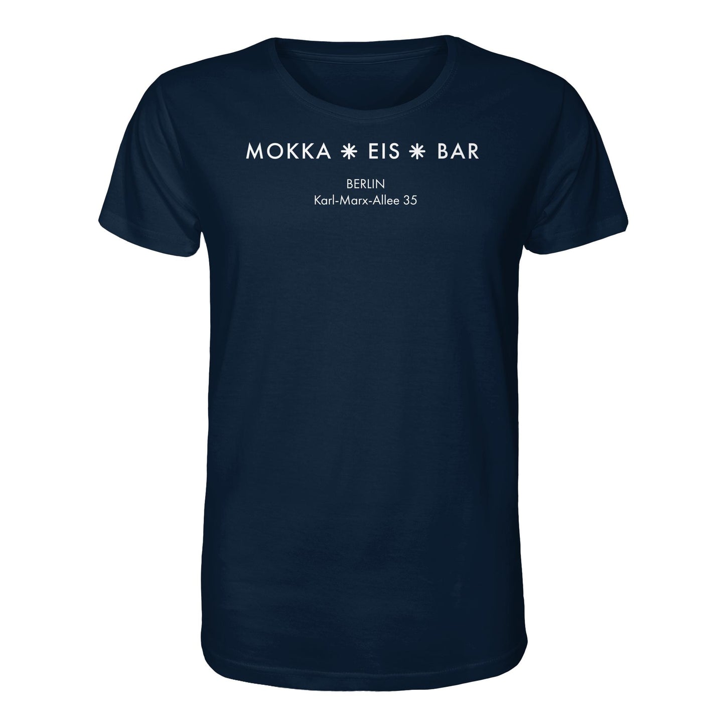 DDR Ostalgie Bio-Shirt Unisex • MOKKA EIS BAR BERLIN (ORIGINAL SEITENLOGO)