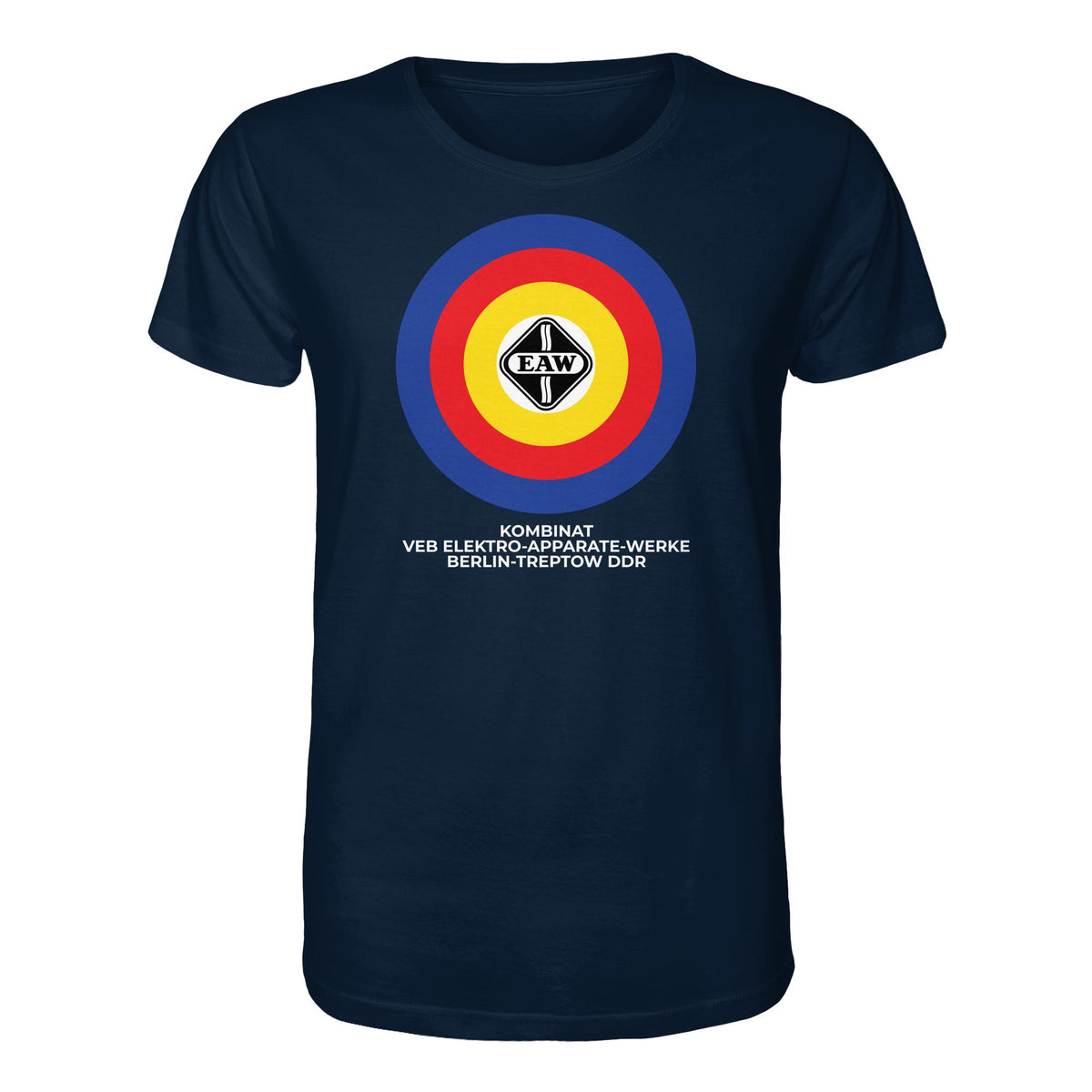 DDR Ostalgie Bio-Shirt Unisex • VEB ELEKTRO-APPARATE-WERKE BERLIN-TREPTOW