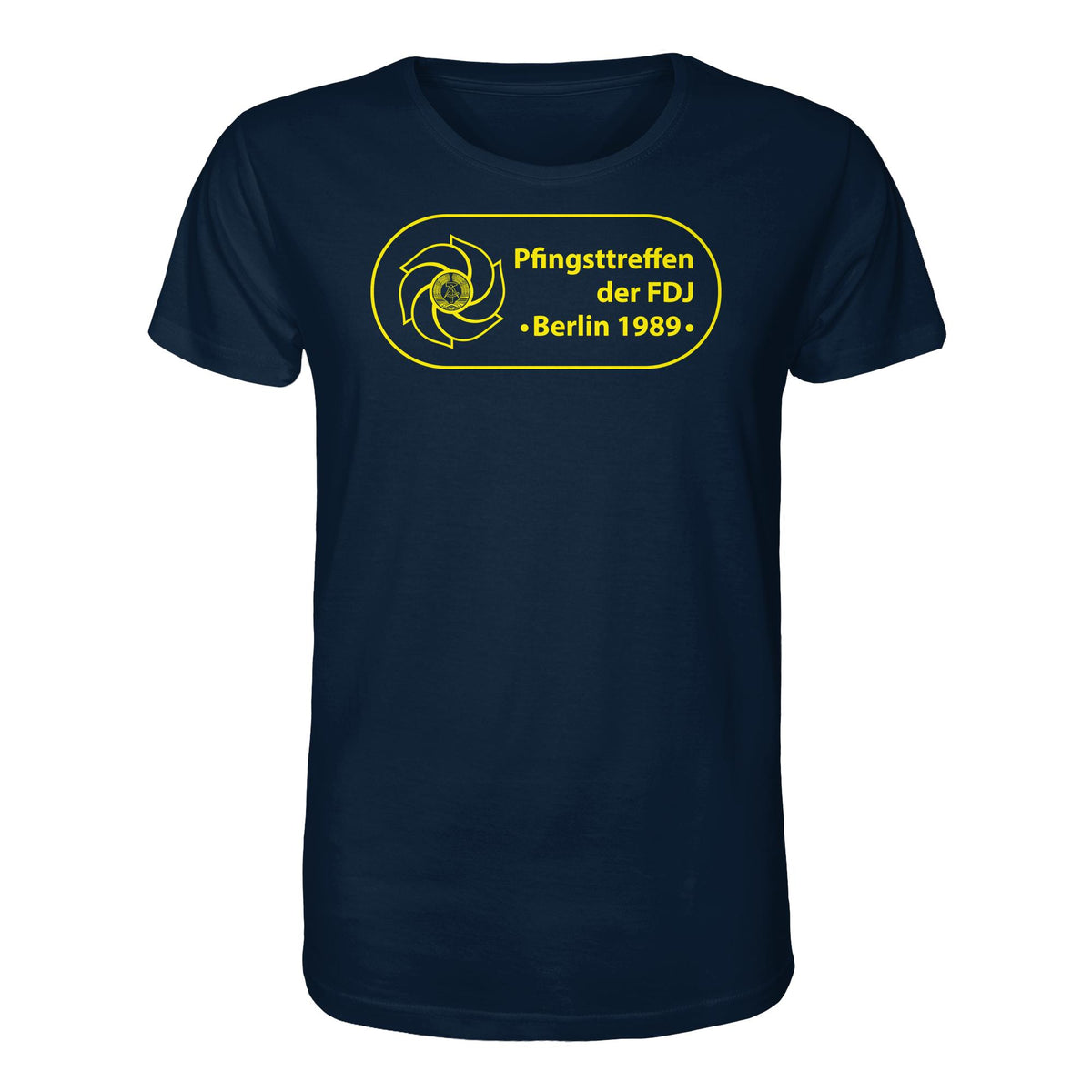 DDR Ostalgie Bio-Shirt Unisex • PFINGSTTREFFEN DER FDJ, BERLIN 1989