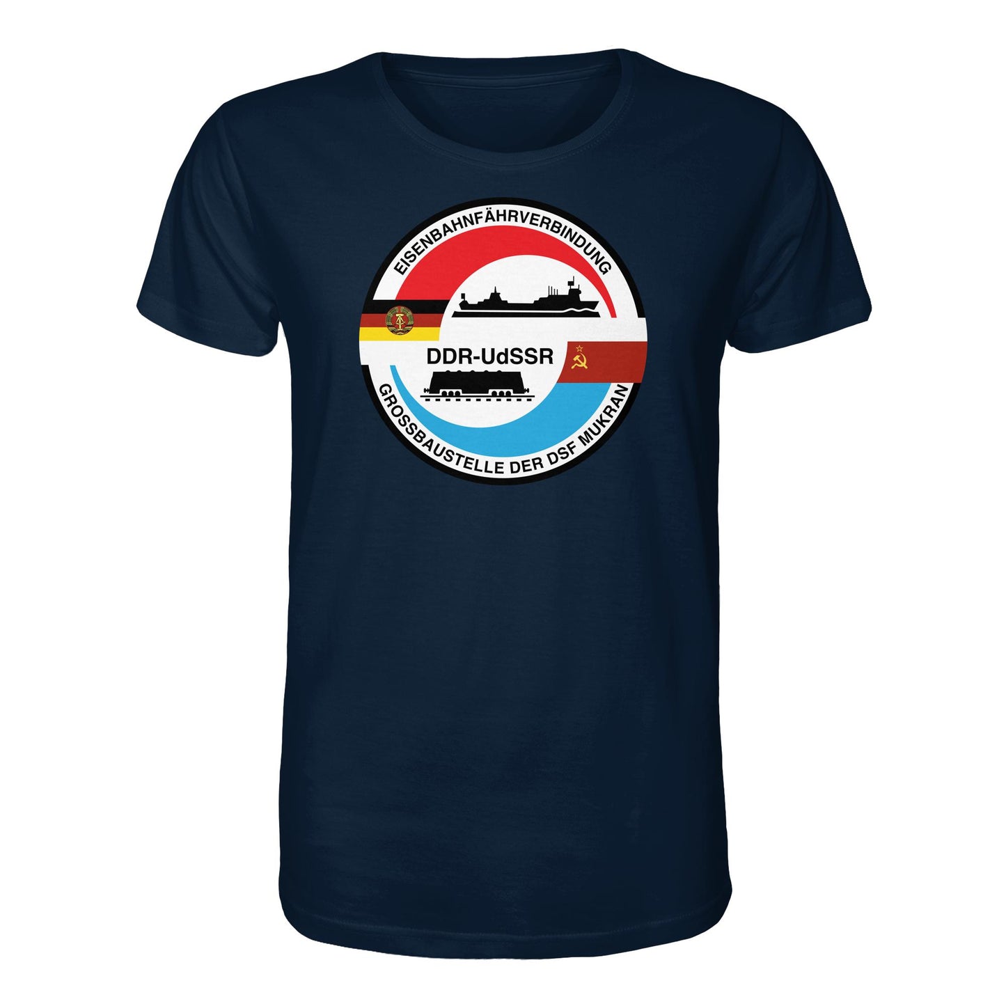 DDR Ostalgie Bio-Shirt Unisex • GROSSBAUSTELLE DER DSF MUKRAN