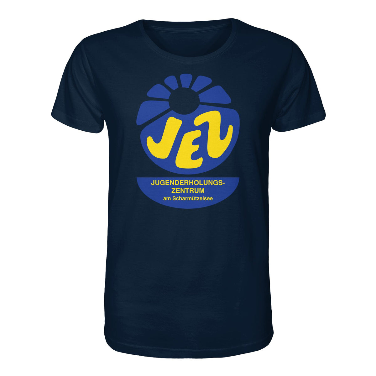 DDR Ostalgie Bio-Shirt Unisex • JEZ - JUGENDERHOLUNGSZENTRUM SCHARMÜTZELSEE