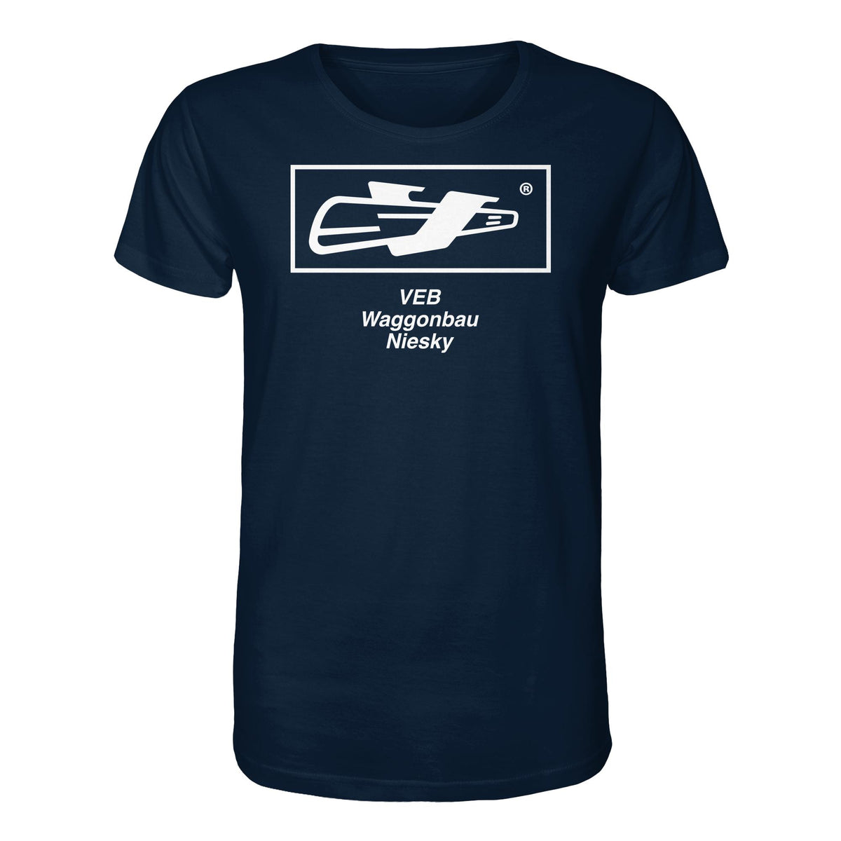 DDR Ostalgie Bio-Shirt Unisex • VEB WAGGONBAU NIESKY