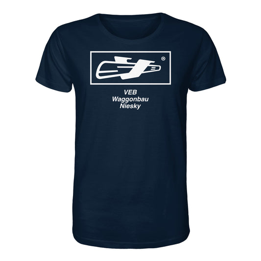 DDR Ostalgie Bio-Shirt Unisex • VEB WAGGONBAU NIESKY