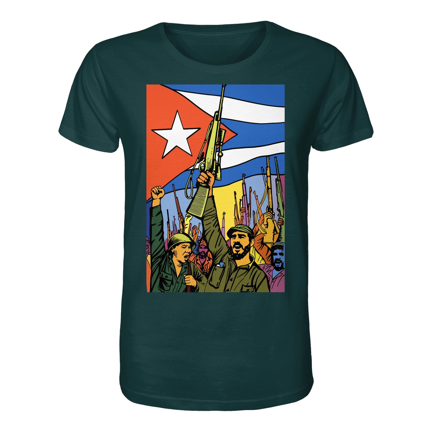 DDR Ostalgie Bio-Shirt Unisex • KUBANISCHE REVOLUTION (ORIGINAL POSTER)