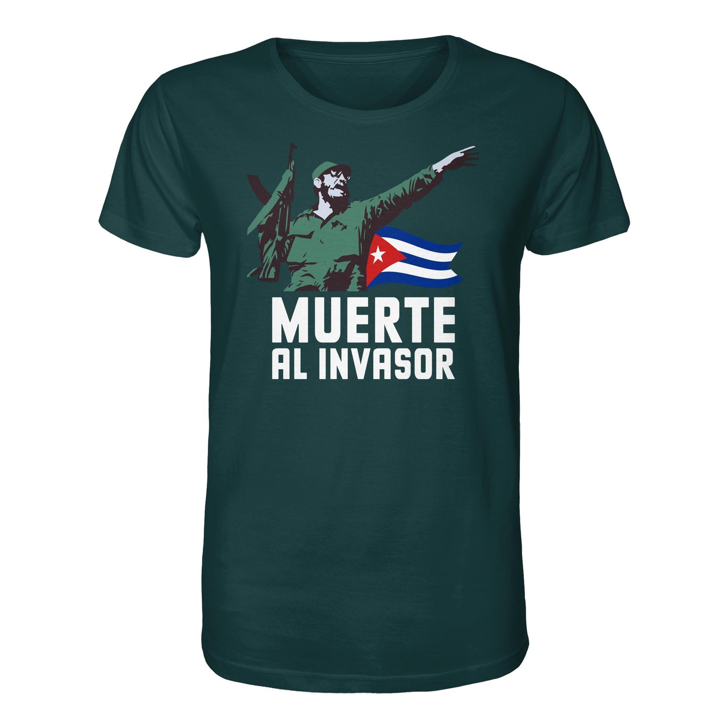 DDR Ostalgie Bio-Shirt Unisex • KUBA - MUERTE AL INVASOR