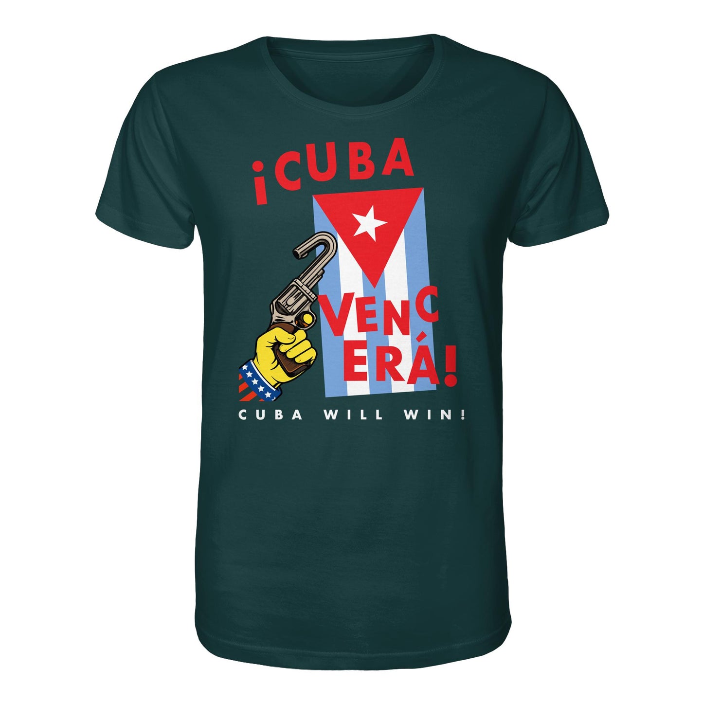 DDR Ostalgie Bio-Shirt Unisex • VENCERÁ! CUBA WILL WIN! (ORIGINAL POSTER KUBA)