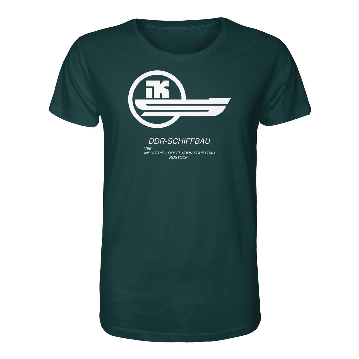 DDR Ostalgie Bio-Shirt Unisex • VEB INDUSTRIE-KOOPERATION SCHIFFBAU ROSTOCK