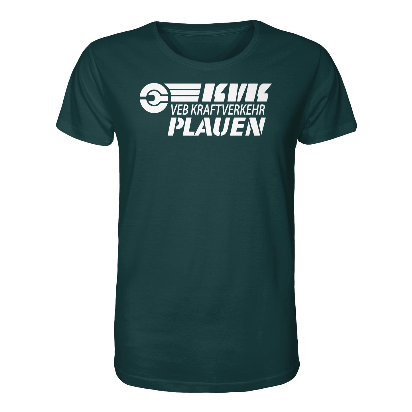 DDR Ostalgie Bio-Shirt Unisex • VEB KRAFTVERKEHR PLAUEN