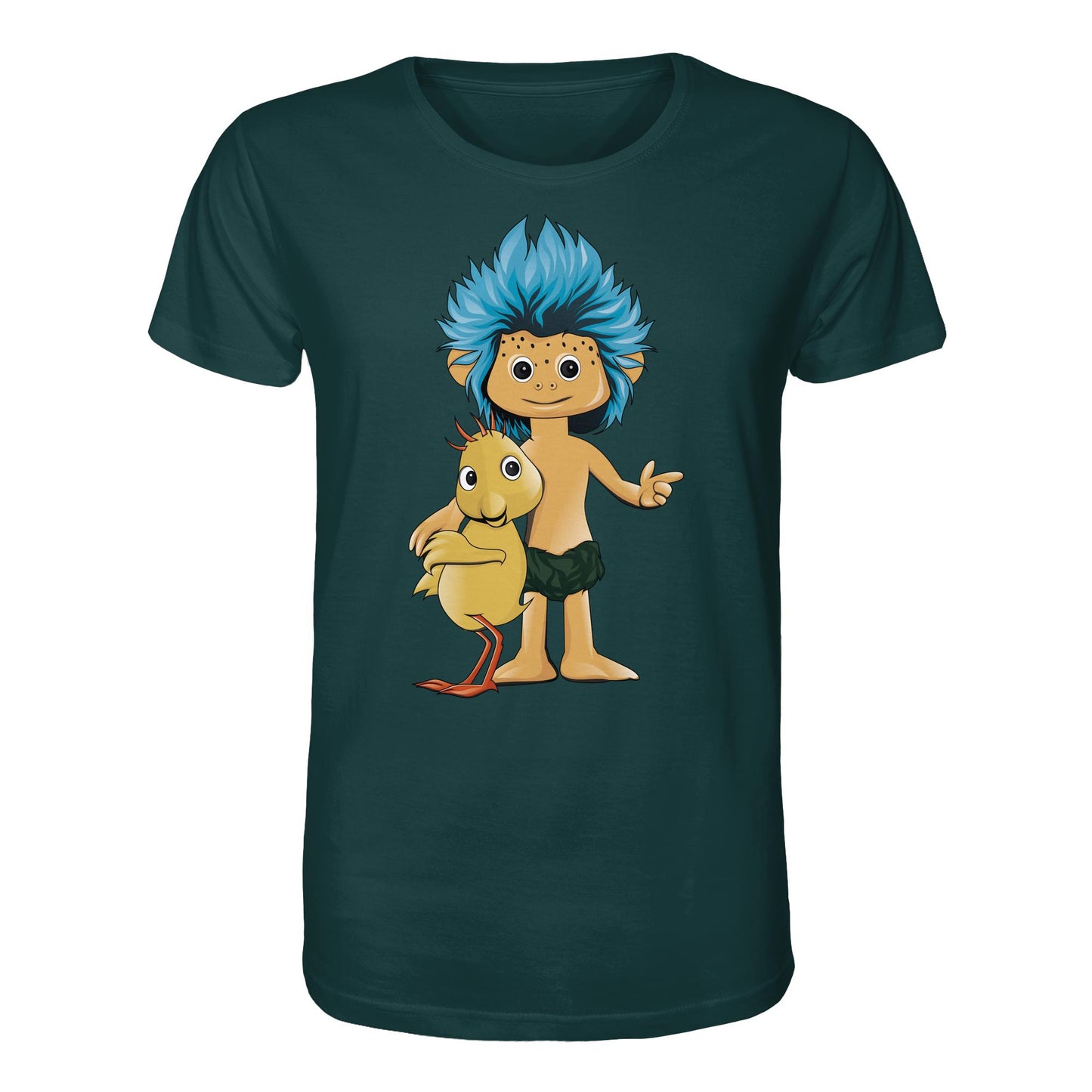 DDR Ostalgie Bio-Shirt Unisex • UNSER SANDMÄNNCHEN - PLUMPS & KÜKEN